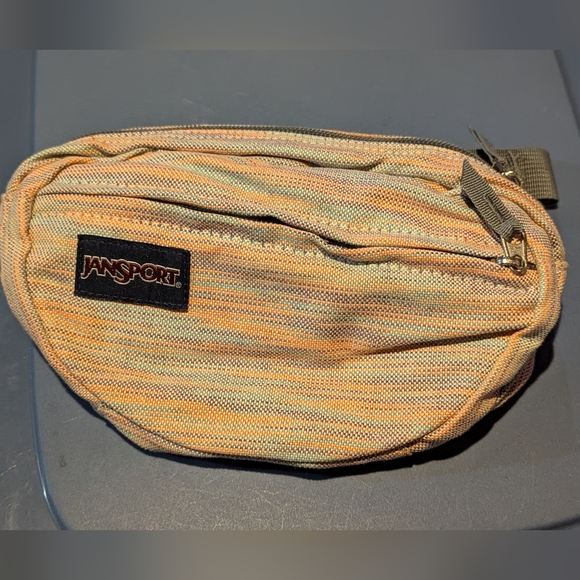 Jansport fifth Avenue remix fanny pack bag waist hip pack Pastel Striped . - Picture 1 of 5